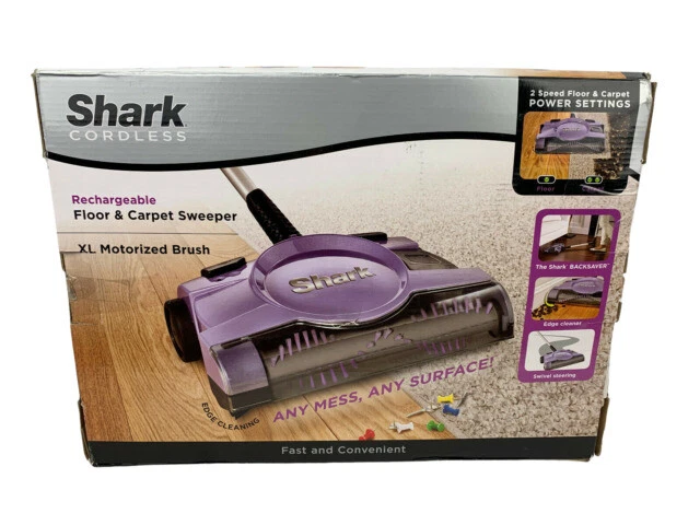 Shark V2945Z Rechargeable Carpet Sweeper - Purple