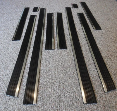 1988-99 Chevrolet GMC C/K предварительно вырезанный хром черный кузов боковой молдинг EC короткая кровать - Изображение 1 из 4