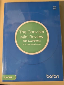 Barbri CACMR the conviser mini review for califorina a score maximizer 2025-2026 - Picture 1 of 5