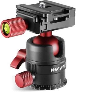 Cabezal de trípode con cabeza de bola panorámica giratoria NEEWER 360° con placa de zapata rápida de 1/4” - Imagen 1 de 5