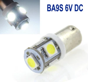 2 Piezas Coche 5 SMD LED Ba9S T4W Blanco 6V DC Bombilla Lámpara Coche 6000K - Imagen 1 de 4