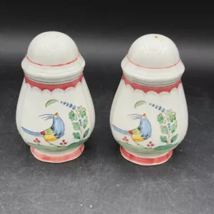 Villeroy & Boch Jardin d'Alsace Fleur Bird Salt & Pepper Shakers Set - Picture 1 of 7