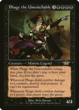 Phage the Untouchable Legions NM Black Rare MAGIC THE GATHERING CARD ABUGames