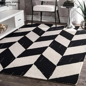 Modern Hand Tufted Wool Handmade Area Rug Carpet for Home, Bedroom, Living Room - Picture 1 of 5