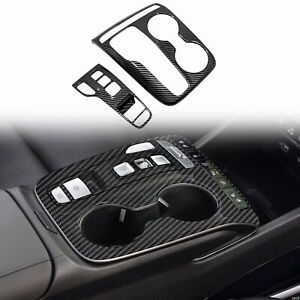 For Hyundai Tucson 2022-2023 Carbon Fiber Center Console Gear Shift Panel Cover