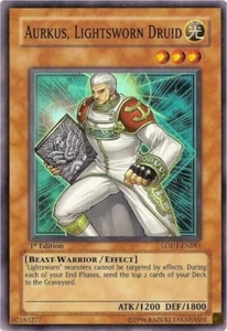 Yu-Gi-Oh! TCG Aurkus, Lightsworn Druid LODT-EN081 Super Rare - NM - Picture 1 of 2