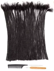 Daixi 60 Ständer 4 mm Dicke 18 Zoll 100 % Echthaar Dreadlock Afro Kinky - Bild 1 von 8