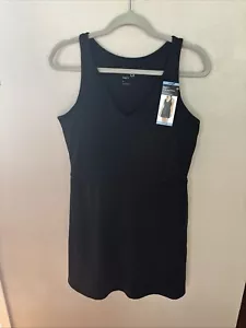 GAPFit Womens Shelf Bra Active Tank Dress True Black Size L - Picture 1 of 5