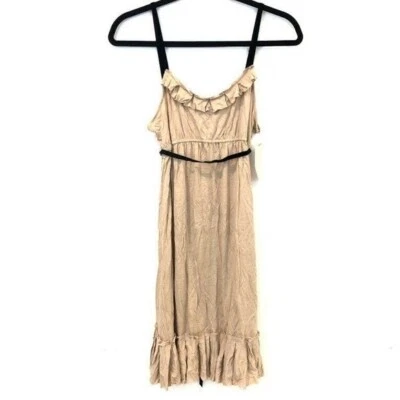 Vera Wang Luxe Size S Silk Blend Ruffle Hem Sheath Mini Dress - Image 1 of 4