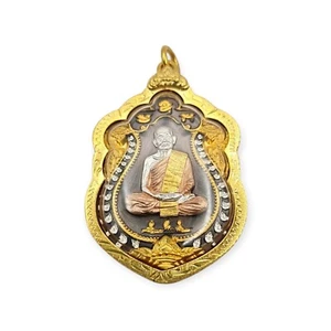 Thai amulet rian Sema Signature Lp Boonma Protection Lucky Charm Pendant 4k - Picture 1 of 7