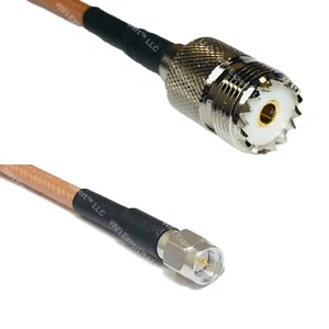 RG400 SO239 UHF Female to SMA MALE RF Cable FAST-SHIP LOT - Picture 1 of 1