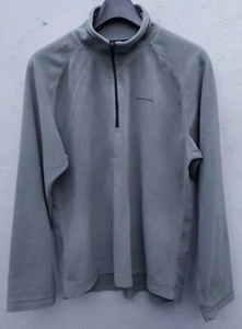 Craghoppers 1/4 Zip Fleece Mens Medium Light Grey Pullover Walking Hiking - Picture 1 of 12