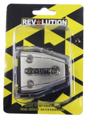 3-Way Distribution Block 0 Gauge In & Out Car Audio Amp Power Ground Distributor - Image 1 of 4