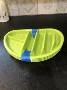 (4) Arrow Fiesta Taco Plates, Light Green, BPA Free, - Picture 1 of 4