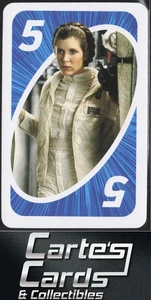 Princess Leia Organa | Carrie Fisher 2020 Mattel Star Wars Uno #5 Blue - Picture 1 of 2
