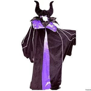 Vintage Disney Store Maleficent Schneewittchen Halloween Kostüm Cosplay Kapuze Umhang - Bild 1 von 7