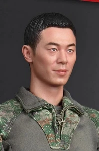 1/6 Chinese Air Force Soldier Male Head Sculpt for 12" Phicen Worldbox Figure - Picture 1 of 5