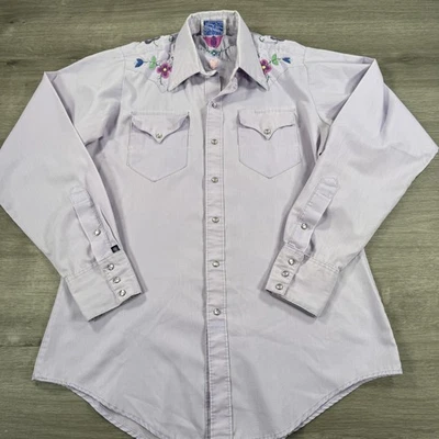 Vintage Rockmount Ranch Wear Shirt Womens Medium Embroidered Western 70s USA - Image 1 of 4
