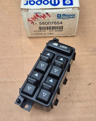1993-1995 Jeep Grand Cherokee NOS MoPar Left Front Door POWER WINDOW SWITCH - Image 1 of 3