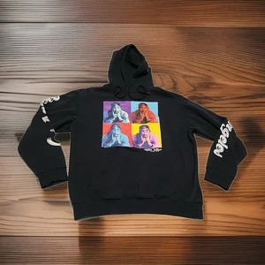 Tupac Hoodie Poetic Justice Blk Cotton Chemistry Large Los Angeles 44" X 26" - Picture 1 of 16
