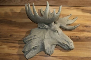 Elchkopf Profil 3D Unikat Man Cave Perfection Holzimitat 18x15x7 RAR - Bild 1 von 11
