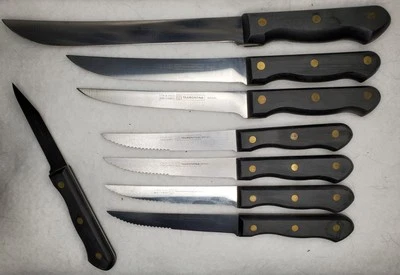 Juego de cuchillos TRAMONTINA 8 piezas alto carbono libre de manchas hecho en Brasil Foto 1 de 4