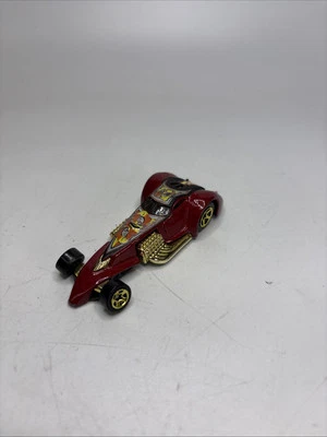 Vintage Hot Wheels 2000 Dark Red Hammered Coupe Joker #7 - Immagine 1 di 4