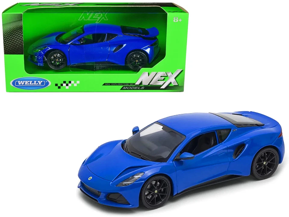 Lotus Emira Blue Metallic "NEX Models" Series 1/24 Diecast Model Car by Welly - Image 1 of 1