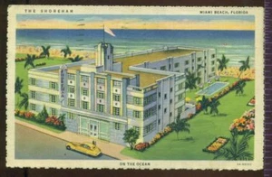 The Shoreham on the Ocean MIAMI FLORIDA 1938 Postcard - Picture 1 of 1