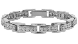 5.00 ct Ladies Round Cut Diamond Tennis Bracelet in Channel Setting 14 kt - Picture 1 of 6