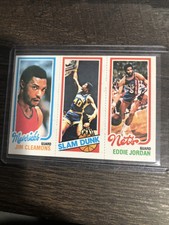 1980-81 Topps Slam Dunk James Edwards, Cleamons, Eddie Jordan