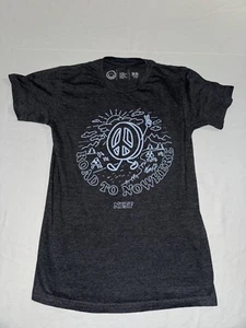 NEFF Womens X-Small T-Shirt Graphic Print Road To Nowhere Gray NWOT! - Picture 1 of 3