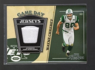 Wayne Chrebet 2004 Playoff Prestige #GJ-37 Game Day New York Jets Jerseys - Image 1 of 2