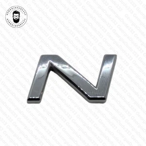 2007-2010 Hyundai Elantra Letter "N" Chrome Emblem Logo Badge OEM Rear Trunk - Picture 1 of 5