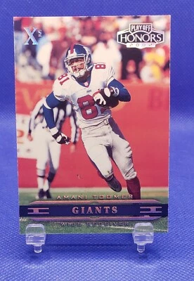 2002 Playoff Honors Xs 016/100 Amani Toomer #62 Michigan Wolverines  - Image 1 of 2