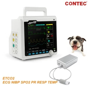 CMS6000VET Veterinary CO2 Patient Monitor Vital Signs 7-Parameter ECG Capnograph - Picture 1 of 11