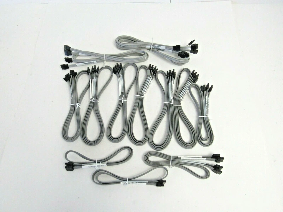 Lot of 23 SATA Cables Various Lengths 18-2 - Image 1 of 1