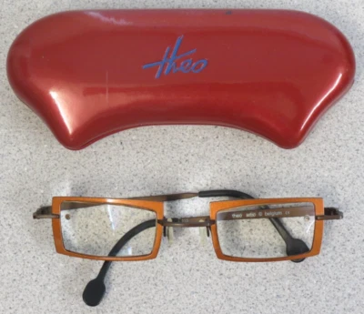 Theo Arbo 比利时眼镜框金属方形带盒 115 — 第 1/4 张图片