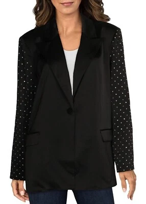 Danielle Bernstein Women's Satin Embellished One-Button Blazer, MSRP $99 - Image 1 of 2