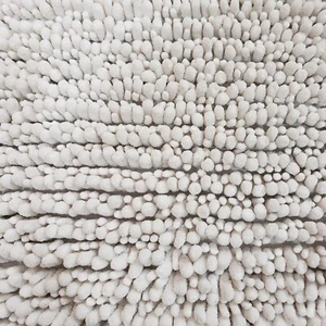 Bath Rug Mat White Microfiber Chenille Shag Absorbent Soft Plush Thick 29x41 XL - Picture 1 of 11