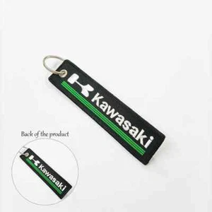 TOP QUALITY KAWASAKI KEY STRAP LANYARD KEY RING KEYRING NINJA ZX ZR ZZR KLX KLR - Imagen 1 de 1