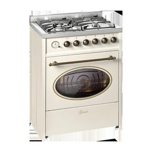 Gas Standherd E 614 Cr Retro Gas Elektro Standherd 60 cm Erdgas Fl.Gas 4 Kw WOK - Bild 1 von 8
