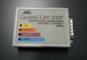 CentreCOM 210T AUI RJ-45 Transceiver Cisco 2511 2500 CenterCom Screw YR Warranty - Picture 1 of 2