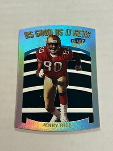 1999 FLEER ULTRA JERRY RICE AS GOOD AS IT GETS DIE CUT 49ERS SP Z2 - Picture 1 of 2