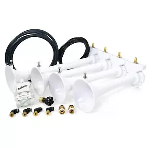HornBlasters White Shocker XL Train Horn - Extremely Loud - For Cars & Trucks - Picture 1 of 3