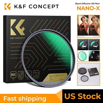 K&F Concept Black-Mist Filter 1/8 Special Effects Ultra-Clear Multi-layer Coated - Image 1 of 4