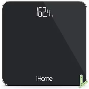 Digital Battery Powered Bathroom Scale 397 lbs, Black - Picture 1 of 9