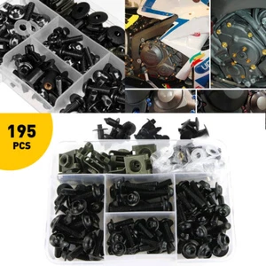 195x New Fairing Bolt Kit Fastener Clip Screw Set For Yamaha Honda Simson Suzuki - Picture 1 of 9