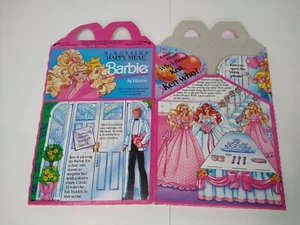 Vintage 1991 McDonalds Happy Meal Box Barbie at Home Hochzeit Ken unbenutzt NOS - Bild 1 von 5