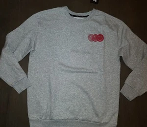 NEW KIDS ART CLASS GRAY SMILEY FACE CREWNECK SWEATSHIRT SIZE XXL 16/18 - Picture 1 of 2